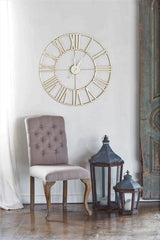 Hermle Anya Gold Gallery Quartz Wall Clock, 42013