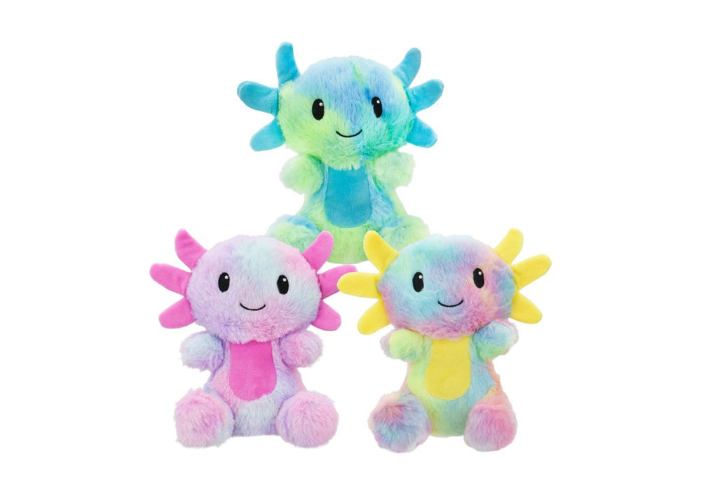 Multipet Axolotl Tie Dye Plush Dog Toy (2 Sizes Available)