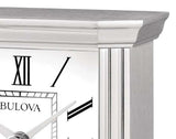 Bulova B1714 Wilton Petite Silver-Tone 3.7" Mantel Tabletop Clock (Open Box)