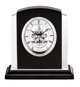 Bulova B1715 Faith Ebony Skeleton Mantel Tabletop Clock