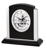 Bulova B1715 Faith Ebony Skeleton Mantel Tabletop Clock