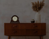 Bulova B1851 Bostonian Hardwood LCD Chiming Mantel Tabletop Clock