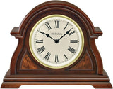 Bulova B1851 Bostonian Hardwood LCD Chiming Mantel Tabletop Clock