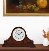 Bulova B1853 Chandler Triple Chime Tambour Cherry Mantel Tabletop Clock (Open Box)