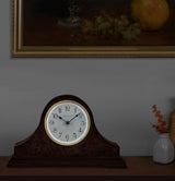 Bulova B1853 Chandler Triple Chime Tambour Cherry Mantel Tabletop Clock (Open Box)