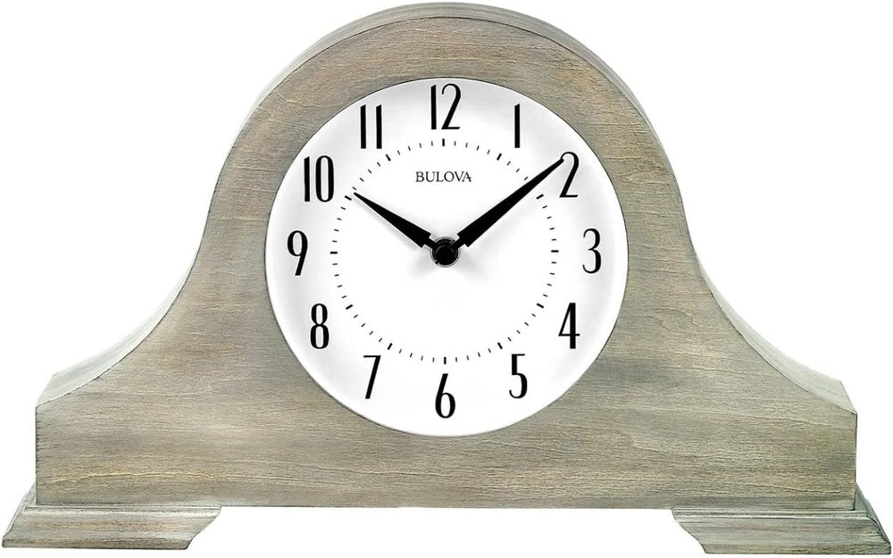 Bulova B1932 Peterborough Tambour Style Chiming Mantel Tabletop Clock (Open Box)