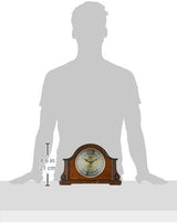 Bulova B1975 Chadbourne Walnut Chiming Mantel Tabletop Clock