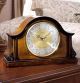 Bulova B1975 Chadbourne Walnut Chiming Mantel Tabletop Clock