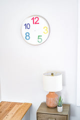 Hermle Bailey Colorful Metal 16" Quartz Wall Clock, 31006
