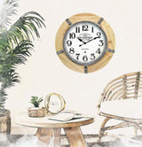 Bulova C3396 LE Brasserie Antique Hardwood 27" Wall Clock