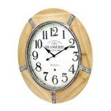 Bulova C3396 LE Brasserie Antique Hardwood 27" Wall Clock