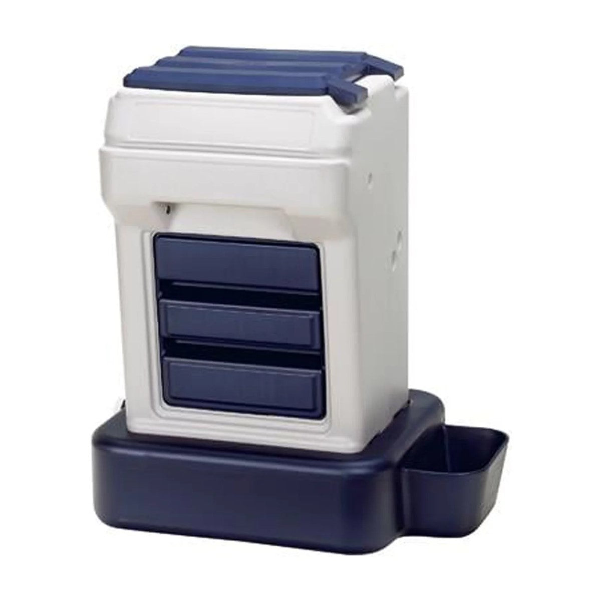 Bergan K-9 Cafe Tray Pack Pet Food Dispenser Gray / Blue 26