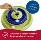 Bergan by Coastal Turbo Catnip Hurricane Cat Toy Blue / Green