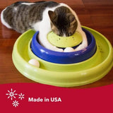 Bergan by Coastal Turbo Catnip Hurricane Cat Toy Blue / Green