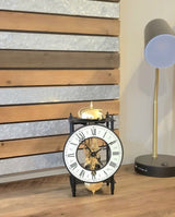 Hermle Bonn Black Skeleton Mantel Tabletop Clock, 23001000711
