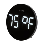 Bulova B1376 Clearview Weather LED Tabletop Wall Alarm Clock
