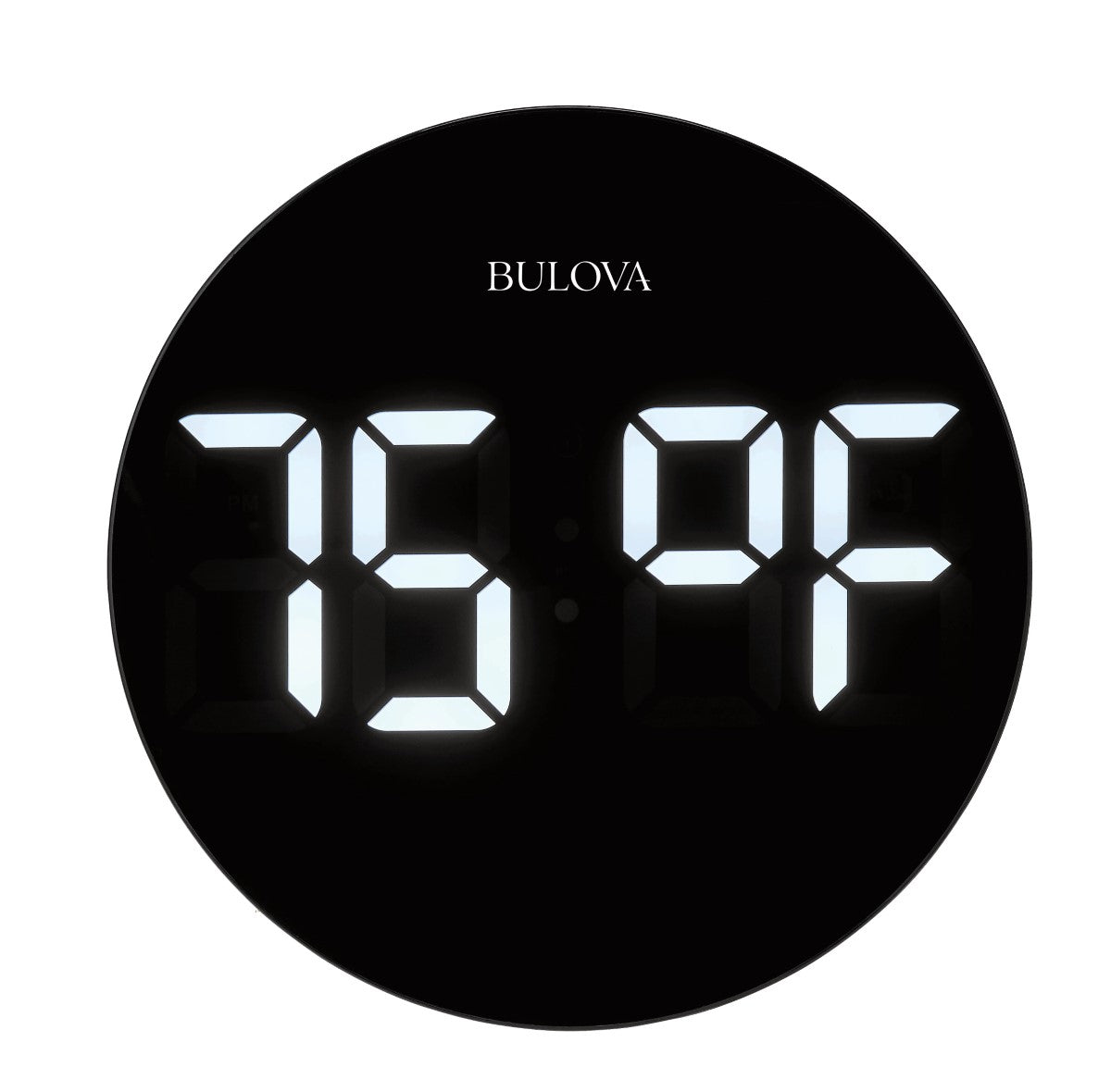 Bulova B1376 Clearview Weather LED Tabletop Wall Alarm Clock