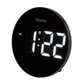 Bulova B1376 Clearview Weather LED Tabletop Wall Alarm Clock