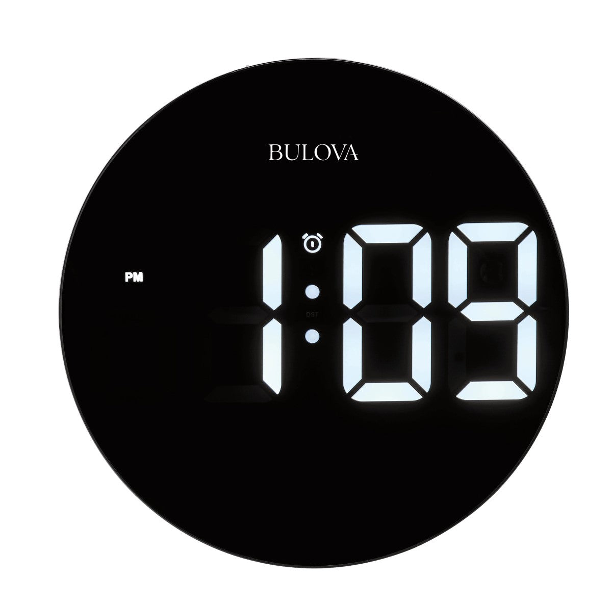 Bulova B1376 Clearview Weather LED Tabletop/Wall Alarm Clock