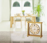 Bulova B1700 Grand Prix Floating Dial Mantel Tabletop Clock