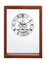 Bulova B1722 Engraver Floating Mantel and Wall Clock