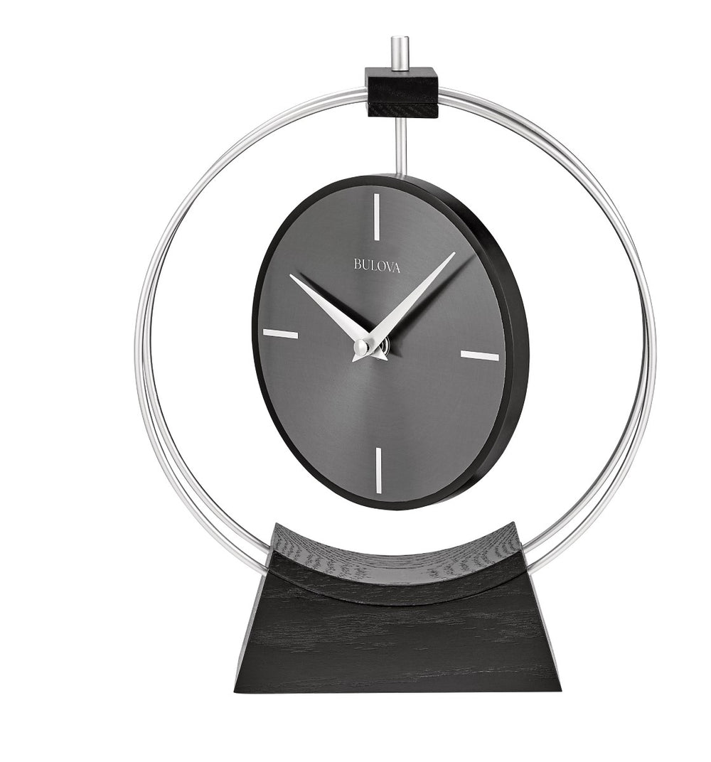 Bulova B1723 Aire Modern Floating Dial Mantel Tabletop Clock