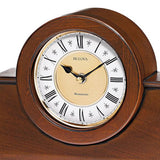 Bulova B1765 Cambria Walnut Chiming Mantel Tabletop Clock