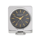 Bulova B1879 Traveler Flip Cover Tabletop Alarm Clock (Open Box)