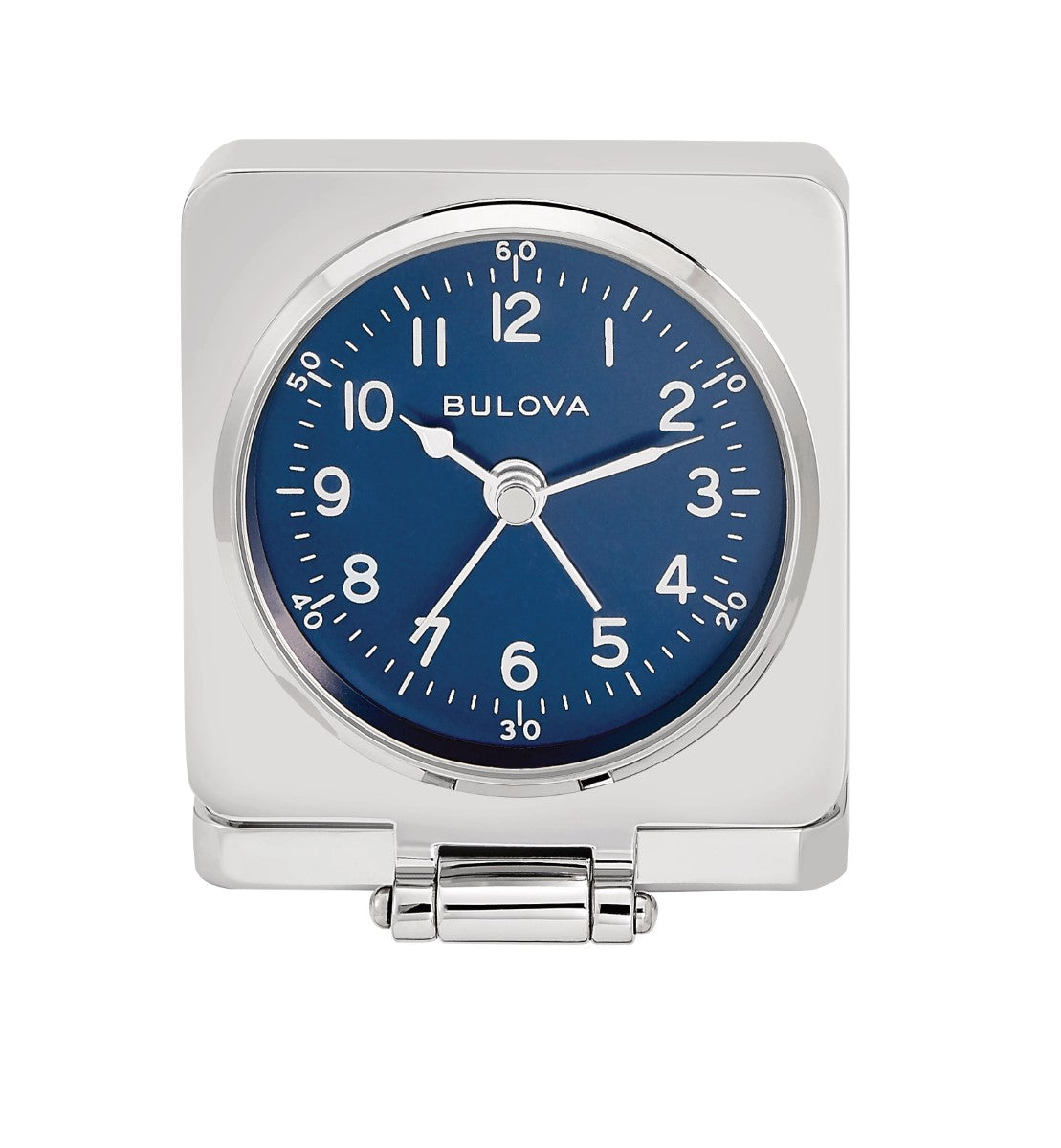 Bulova B1882 Travel Hack Flip Cover Tabletop Alarm Clock