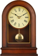 Bulova B7467 Hardwick Walnut Non-Chiming Mantel Tabletop Clock