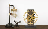 Bulova B8905 Cog Gear Motion Mantel Tabletop Clock