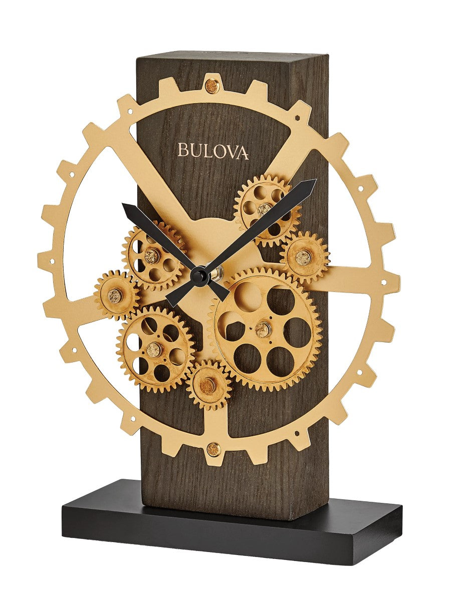 Bulova B8905 Cog Gear Motion Tabletop Clock