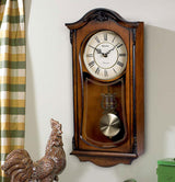 Bulova C3542 Cranbrook Walnut Chiming 19" Wall Clock (Open Box)