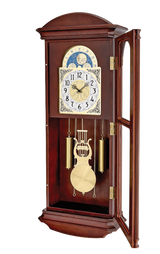 Bulova C4332 Litchfield Regulator Chime Solid Hardwood Wall Clock