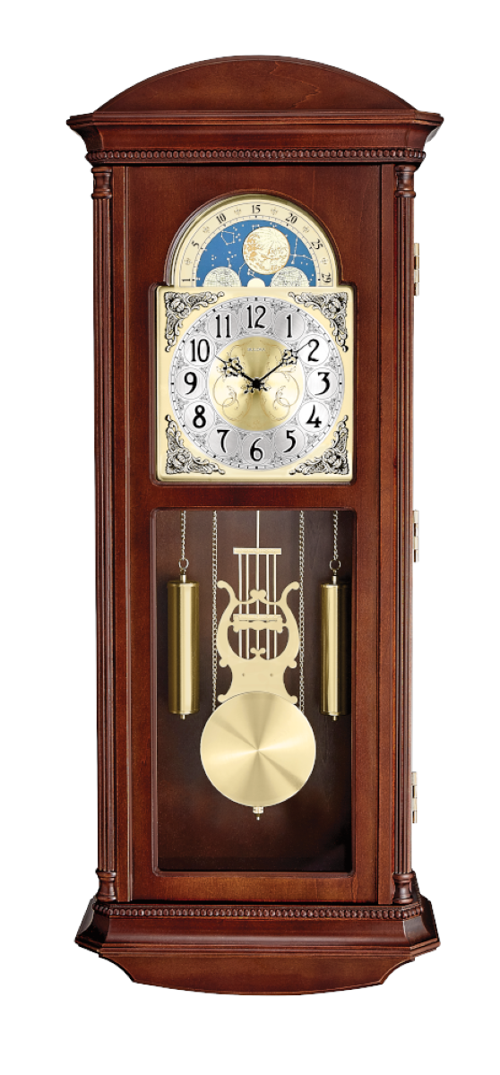 Bulova C4332 Litchfield Regulator Chime Solid Hardwood Wall Clock