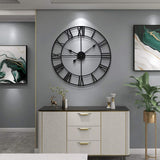 Bulova C4820 Carmen Black Indoor/Outdoor 45" Wall Clock