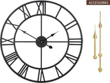 Bulova C4820 Carmen Black Indoor/Outdoor 45" Wall Clock