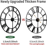 Bulova C4820 Carmen Black Indoor/Outdoor 45" Wall Clock
