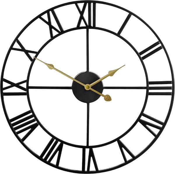 Bulova C4820 Carmen Black Indoor/Outdoor 45" Wall Clock