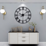 Bulova C4820 Carmen Black Indoor/Outdoor 45" Wall Clock