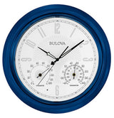 Bulova C4885 Tiverton LED Indoor/Outdoor Weatherproof Blue 18" Wall Clock (Open Box)