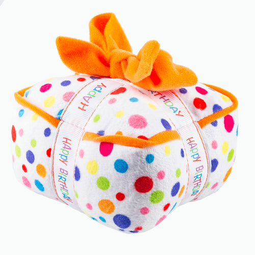 Haute Diggity Dog Haute Diggity Dog Happy Birthday Gift Box Plush Dog Toy