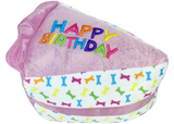 Multipet Birthday Cake Slice Plush Dog Toy - 6"