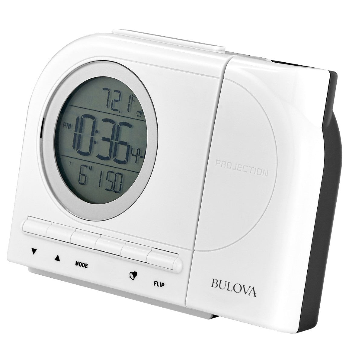 Bulova B1378 Galaxy LCD Projector Tabletop Alarm Clock