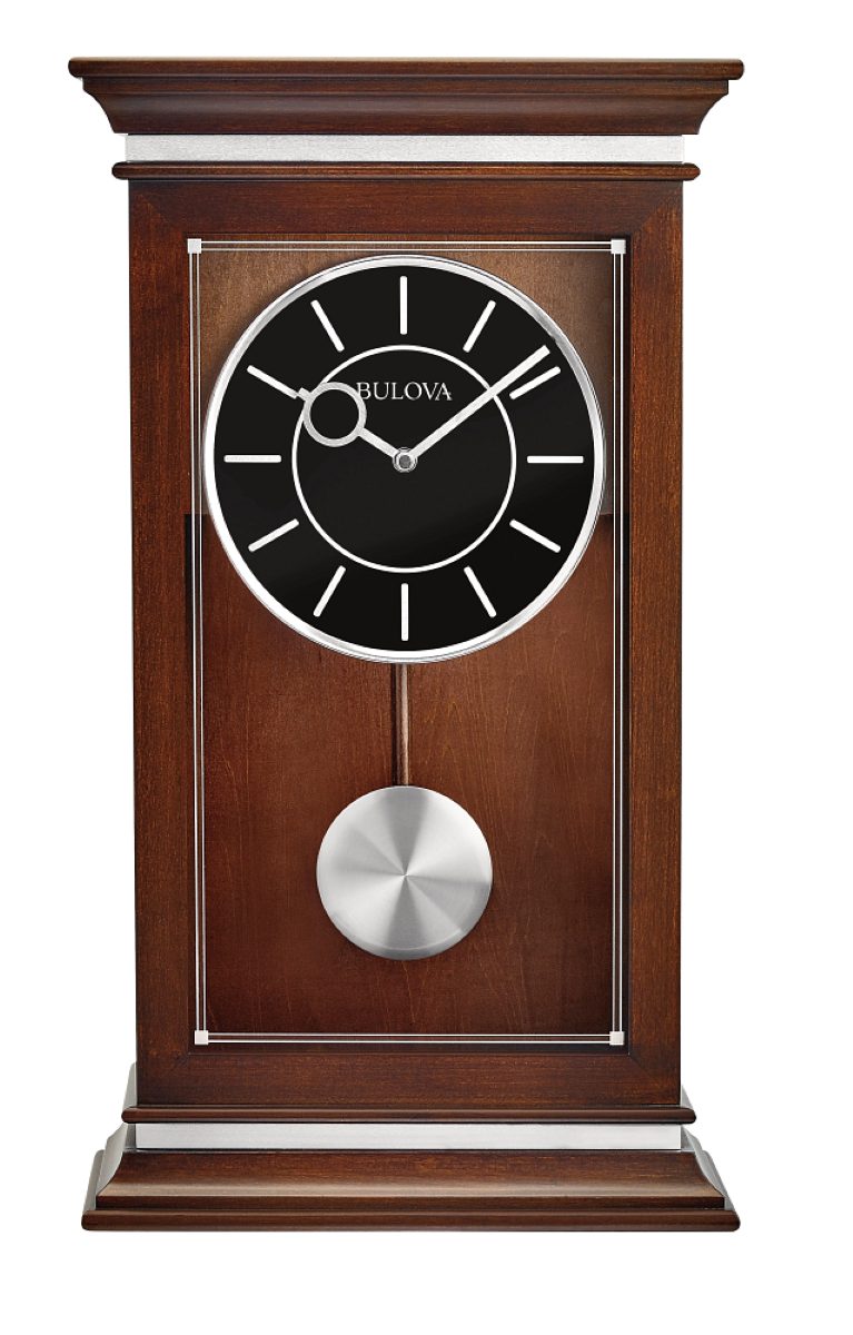 Bulova B1850 Westport Chiming Dark Espresso Mantel Tabletop Clock