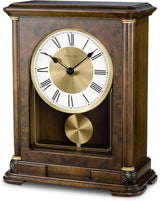 Bulova B1860 Vanderbilt Chiming Walnut Mantel Tabletop Clock