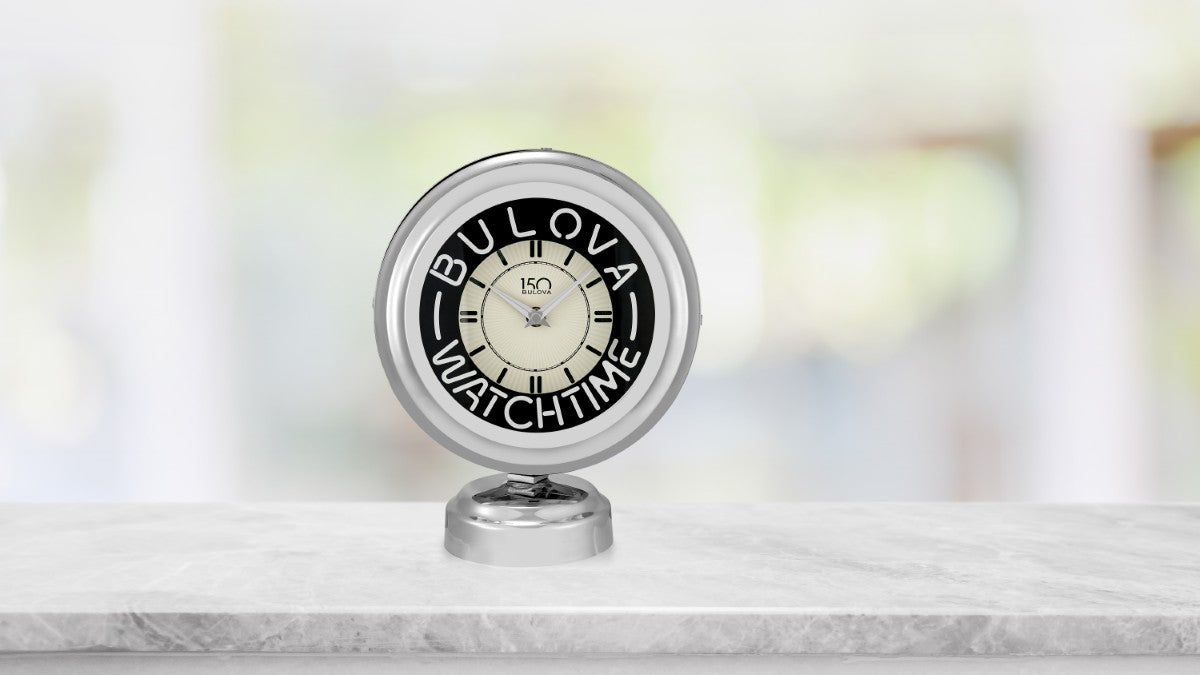 Bulova B1939 Watch Time II Tabletop Neon Clock