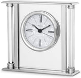 Bulova B2454 Pearl Glass Mantel Tabletop Clock