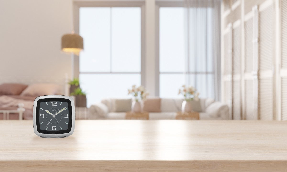 Bulova B5028 Regency Tabletop Alarm Clock