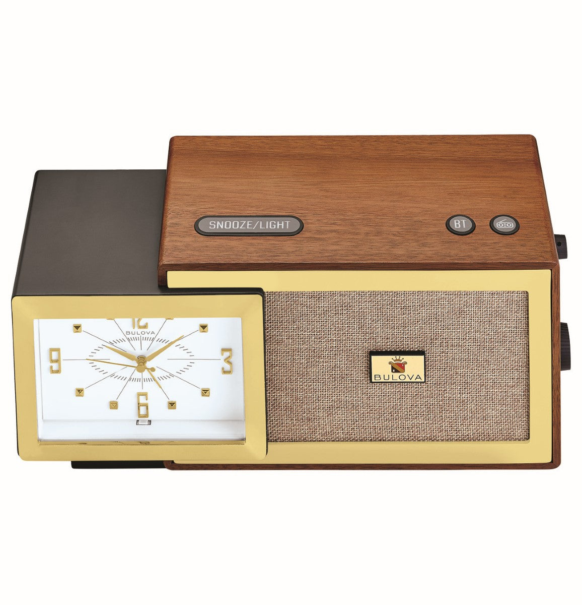 Bulova B7800 Precision Tone Bluetooth® Clock Radio, Walnut